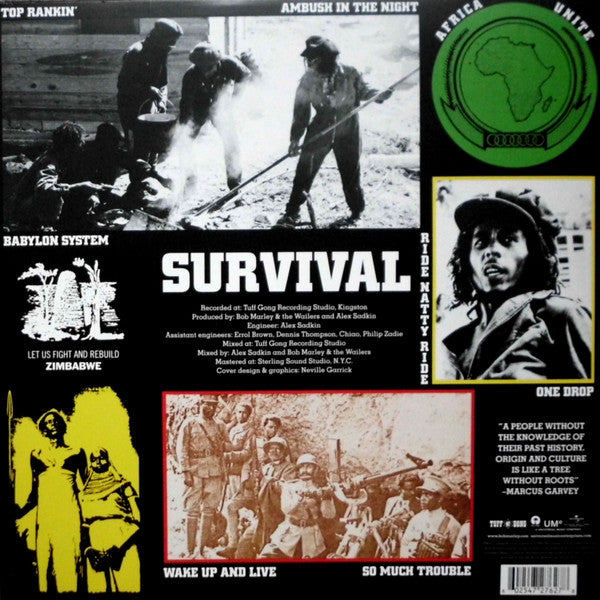 Bob Marley & The Wailers : Survival (LP,Album,Reissue,Remastered)