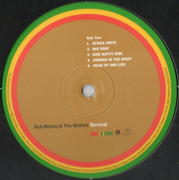 Bob Marley & The Wailers : Survival (LP,Album,Reissue,Remastered)