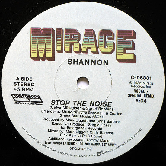 Shannon : Stop The Noise (12")