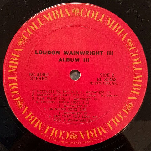 Loudon Wainwright III : Album III (LP, Album, Ter)