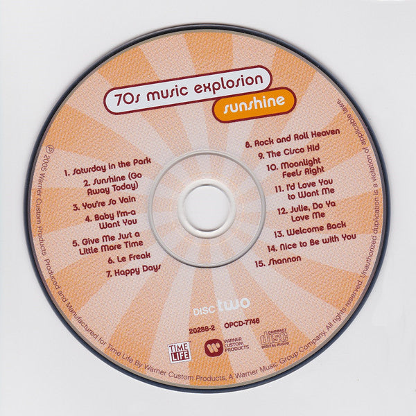 Various : 70s Music Explosion Vol 1: Sunshine (2xCD, Comp)