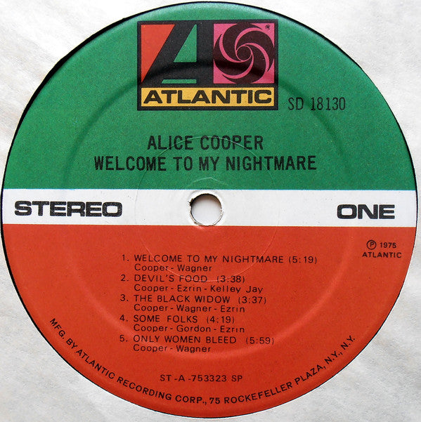 Alice Cooper (2) : Welcome To My Nightmare (LP, Album, SP)