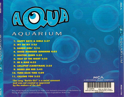 Aqua : Aquarium (CD, Album, Club)