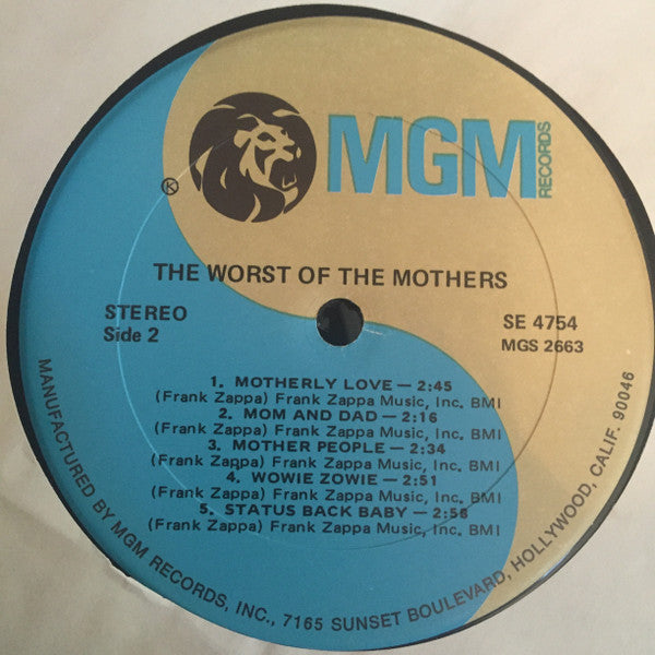 The Mothers Of Invention* : The Worst Of The Mothers (LP, Comp, MGM)