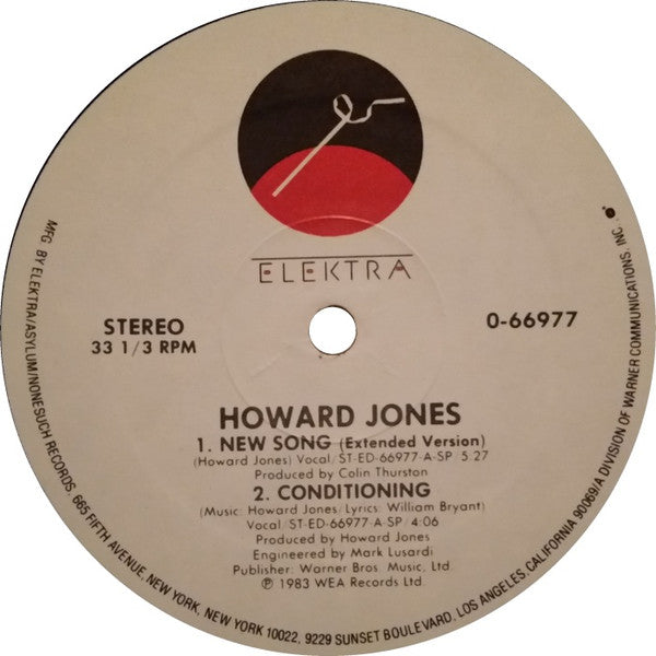 Howard Jones : New Song (12", EP)