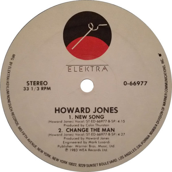 Howard Jones : New Song (12", EP)