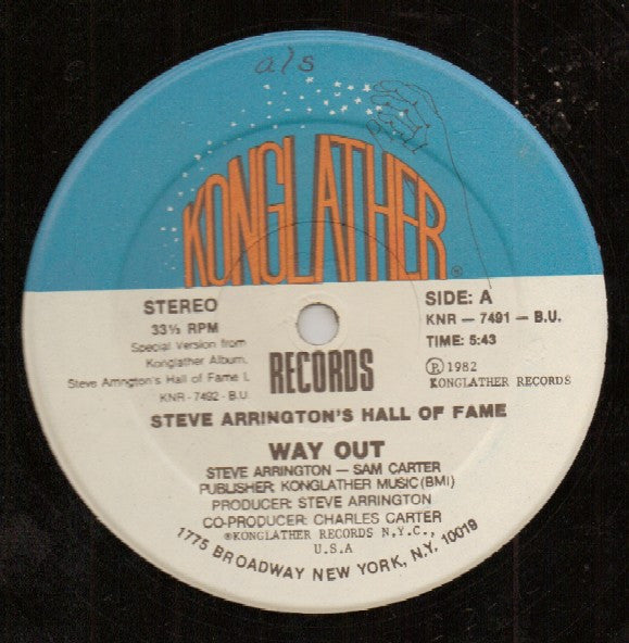 Steve Arrington's Hall Of Fame : Way Out (12")