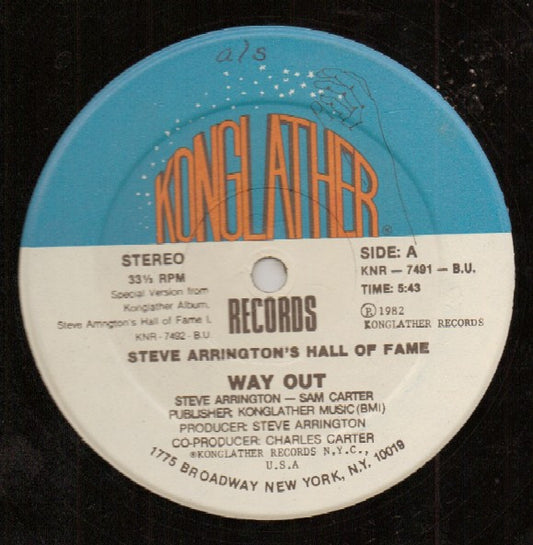 Steve Arrington's Hall Of Fame : Way Out (12")