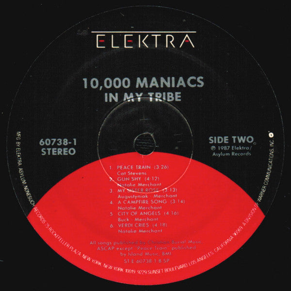 10,000 Maniacs : In My Tribe (LP,Album,Stereo)