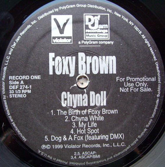 Foxy Brown : Chyna Doll (LP,Album,Promo)