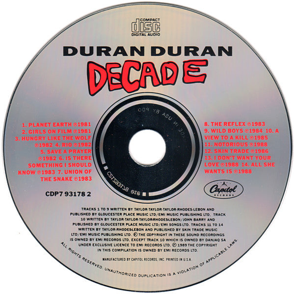 Duran Duran : Decade (CD, Comp)