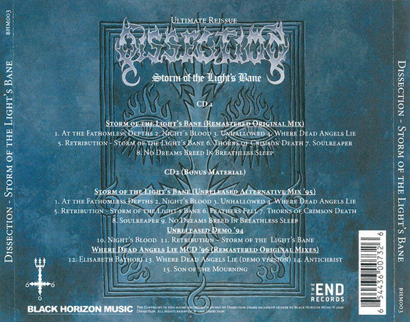 Dissection : Storm Of The Light's Bane (2xCD, Album, RE, RM, RP)