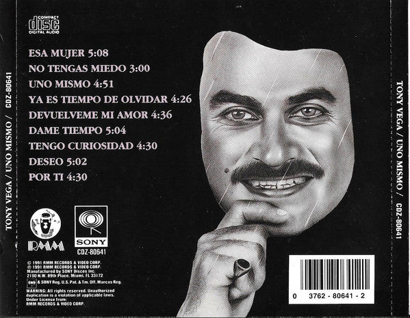 Tony Vega : Uno Mismo (CD, Album)