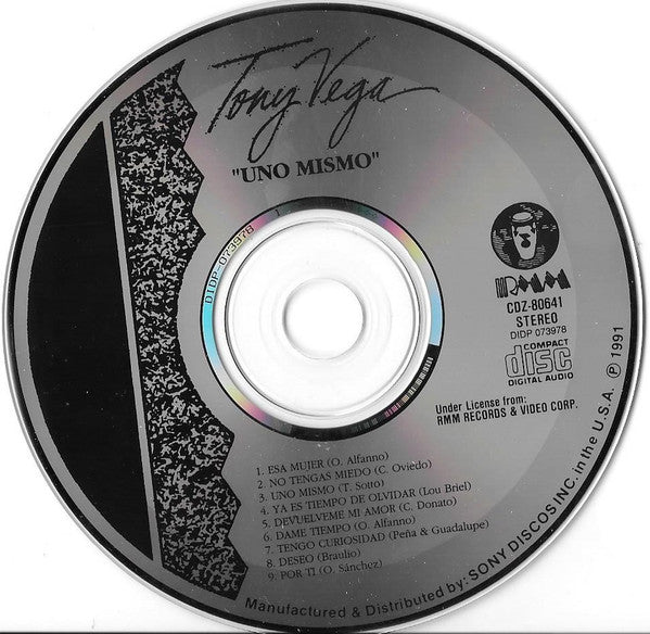 Tony Vega : Uno Mismo (CD, Album)