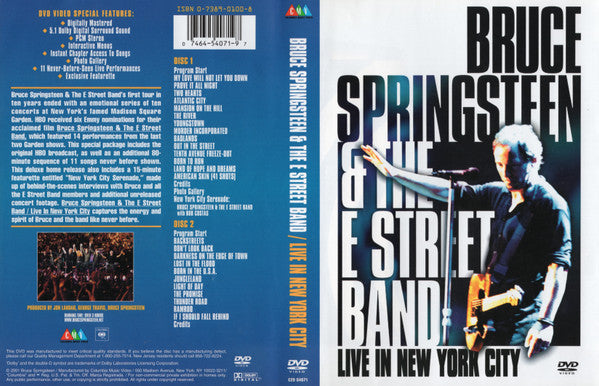 Bruce Springsteen & The E-Street Band : Live In New York City (2xDVD-V, Multichannel, NTSC)