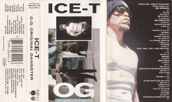 Ice-T : O.G. Original Gangster (Cass, Album)