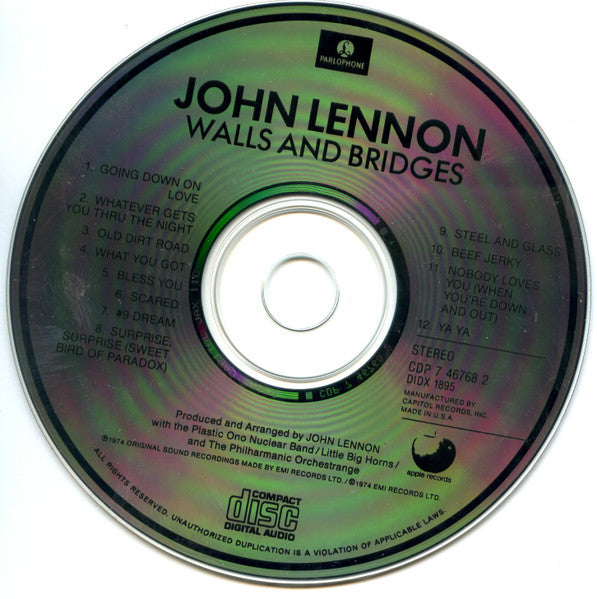 John Lennon : Walls And Bridges (CD, Album)