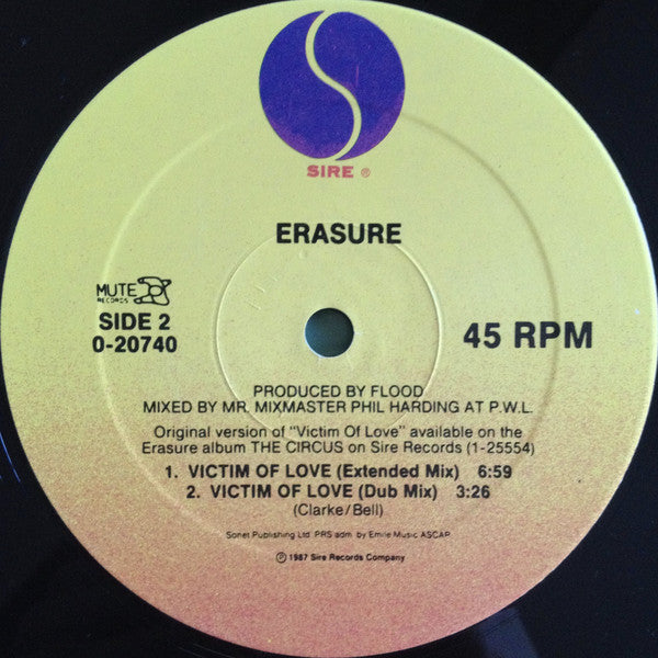 Erasure : Victim Of Love (12", Maxi, Ltd)
