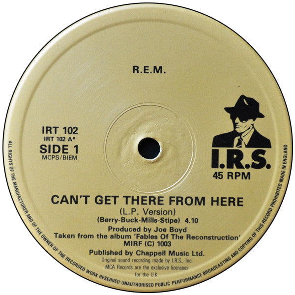 R.E.M. : Can’t Get There From Here (Extended Mix) (12", Single)