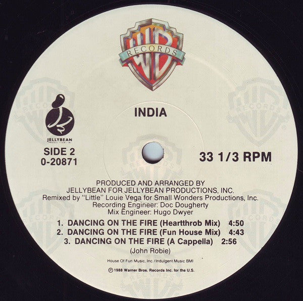 India : Dancing On The Fire (12", Maxi, All)
