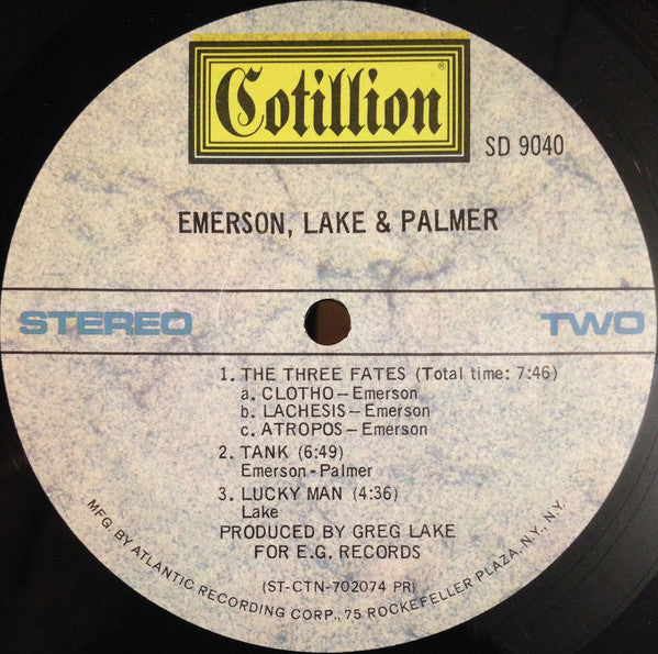 Emerson Lake & Palmer* : Emerson, Lake & Palmer (LP, Album, RP, PR )