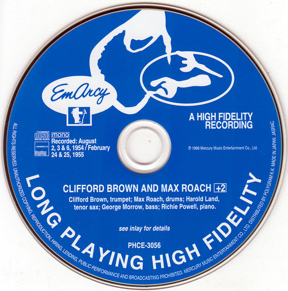 Clifford Brown And Max Roach : Clifford Brown And Max Roach (CD, Album, Mono, Ltd, RE, RM, Pap)