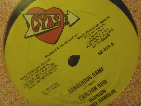 Carlton Reid, Mikey Ranglin : Dangerous Game (12")