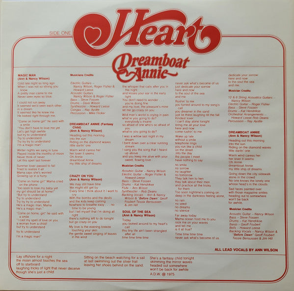 Heart : Dreamboat Annie (LP, Album, RE, 180)