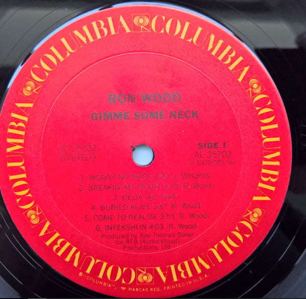 Ron Wood : Gimme Some Neck (LP, Album, RE)