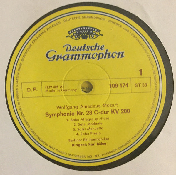 Wolfgang Amadeus Mozart, Karl Böhm, Berliner Philharmoniker : The Great Symphonies Nos. 25-41 (7xLP, RE + Box, Comp)