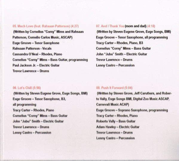 Euge Groove : Still Euge (CD, Album)