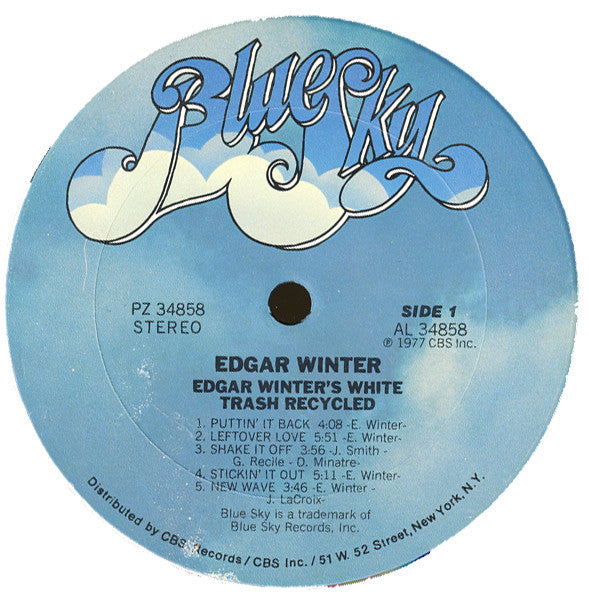 Edgar Winter's White Trash : Recycled (LP, Album, Ter)
