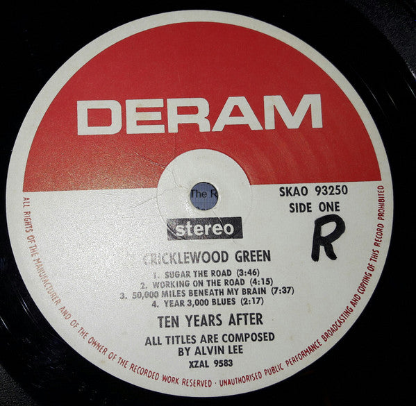 Ten Years After : Cricklewood Green (LP, Album, Club, Cap)