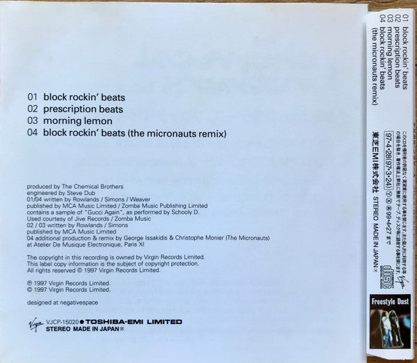 The Chemical Brothers : Block Rockin' Beats (CD, Maxi)