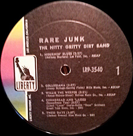 The Nitty Gritty Dirt Band* : Rare Junk (LP, Album, Mono)