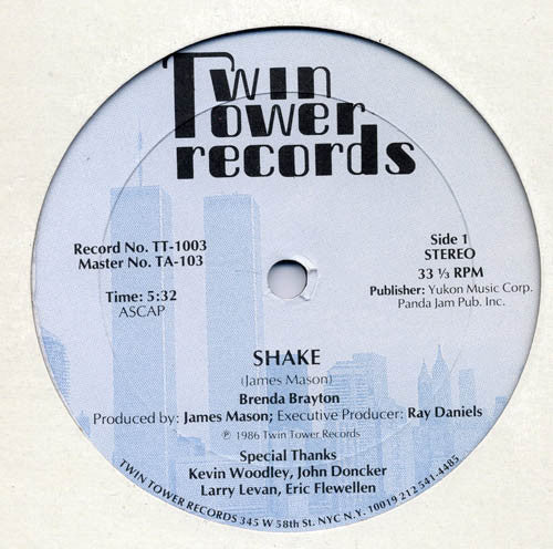 Brenda Brayton : Shake (12",33 ⅓ RPM)