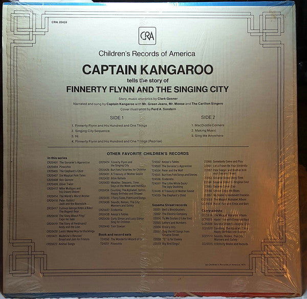 Captain Kangaroo : Finnerty Flynn And The Singing City (LP, Album)