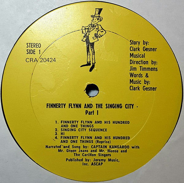 Captain Kangaroo : Finnerty Flynn And The Singing City (LP, Album)