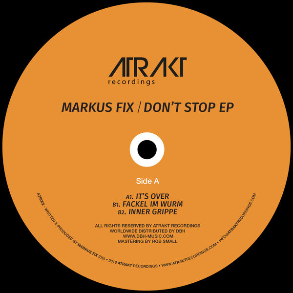 Markus Fix : Don't Stop EP (12", EP)