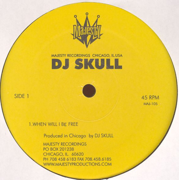 DJ Skull : When Will I Be Free (12",33 ⅓ RPM,45 RPM)