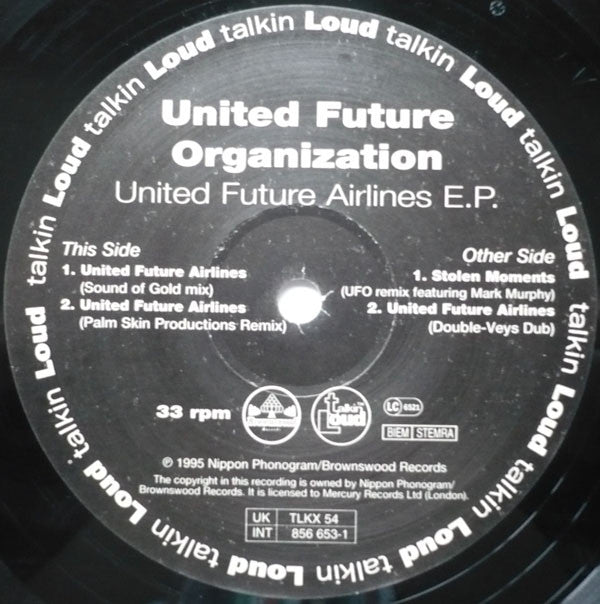 United Future Organization : United Future Airlines EP (12", EP)