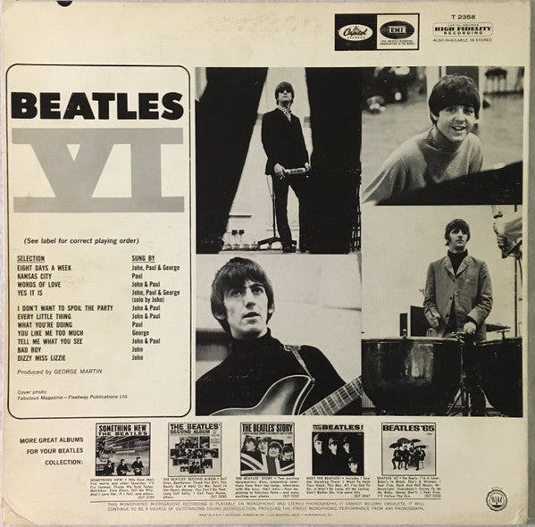 Beatles, The : Beatles VI (LP,Album,Mono)