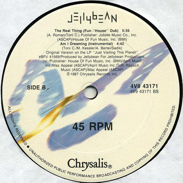 John "Jellybean" Benitez Featuring Steven Dante : The Real Thing (12")