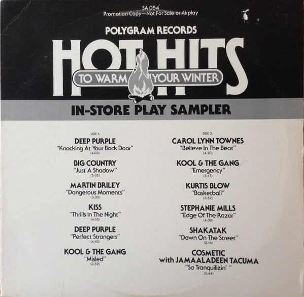 Various : Hot Hits To Warm Your Winter (LP,Compilation,Promo)