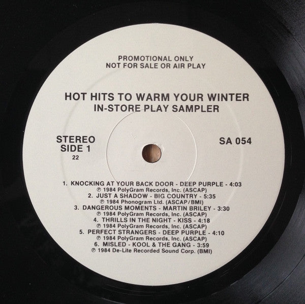 Various : Hot Hits To Warm Your Winter (LP,Compilation,Promo)