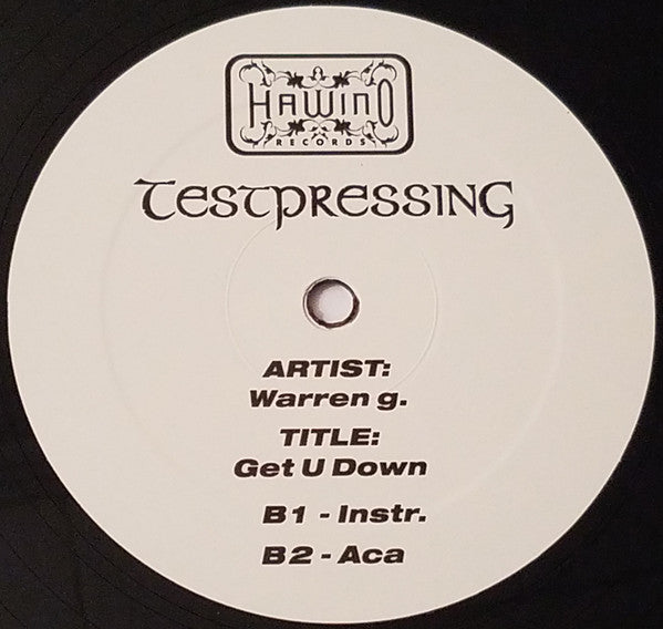 Warren G : Get U Down (12",Single,Test Pressing)