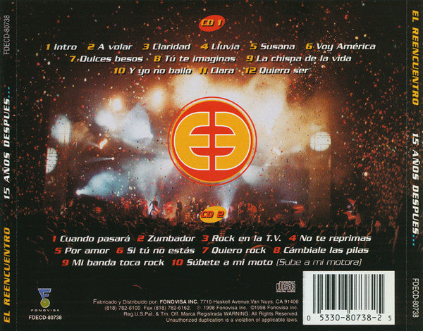 El Reencuentro : 15 Años Despues... (2xCD)
