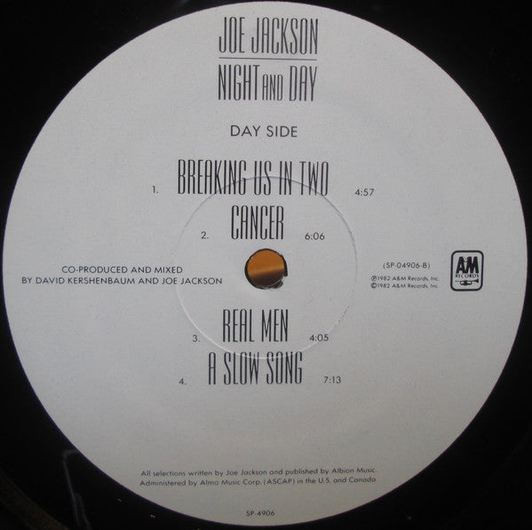 Joe Jackson : Night And Day (LP, Album, Mon)