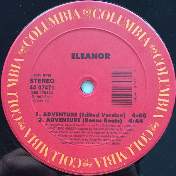 Eleanor* : Adventure (12", Single)