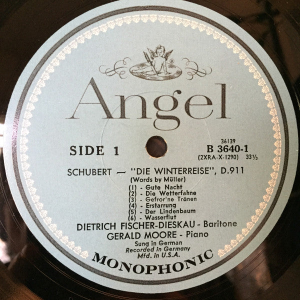 Franz Schubert / Dietrich Fischer-Dieskau / Gerald Moore : Die Winterreise (LP,Mono)